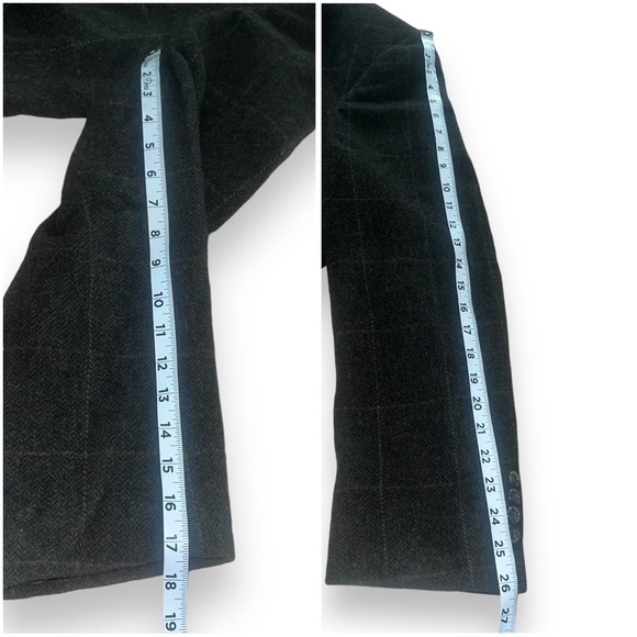 Brooks Brothers Blazer Sports Coat Jacket 100% Camelhair Windowpane Men 46 Green - Picture 9 of 9